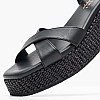 Women Platforms Low C.77 Black Leather Komis and Komis Women Platforms Low C.77 Black Leather Komis and Komis