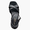 Women Platforms Low C.77 Black Leather Komis and Komis Women Platforms Low C.77 Black Leather Komis and Komis