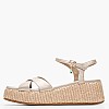 Women Platforms Low C.77 Platinum Leather Komis and Komis Women Platforms Low C.77 Platinum Leather Komis and Komis