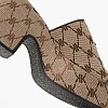 Women Mules C.801 Brown Fabric Komis and Komis Women Mules C.801 Brown Fabric Komis and Komis