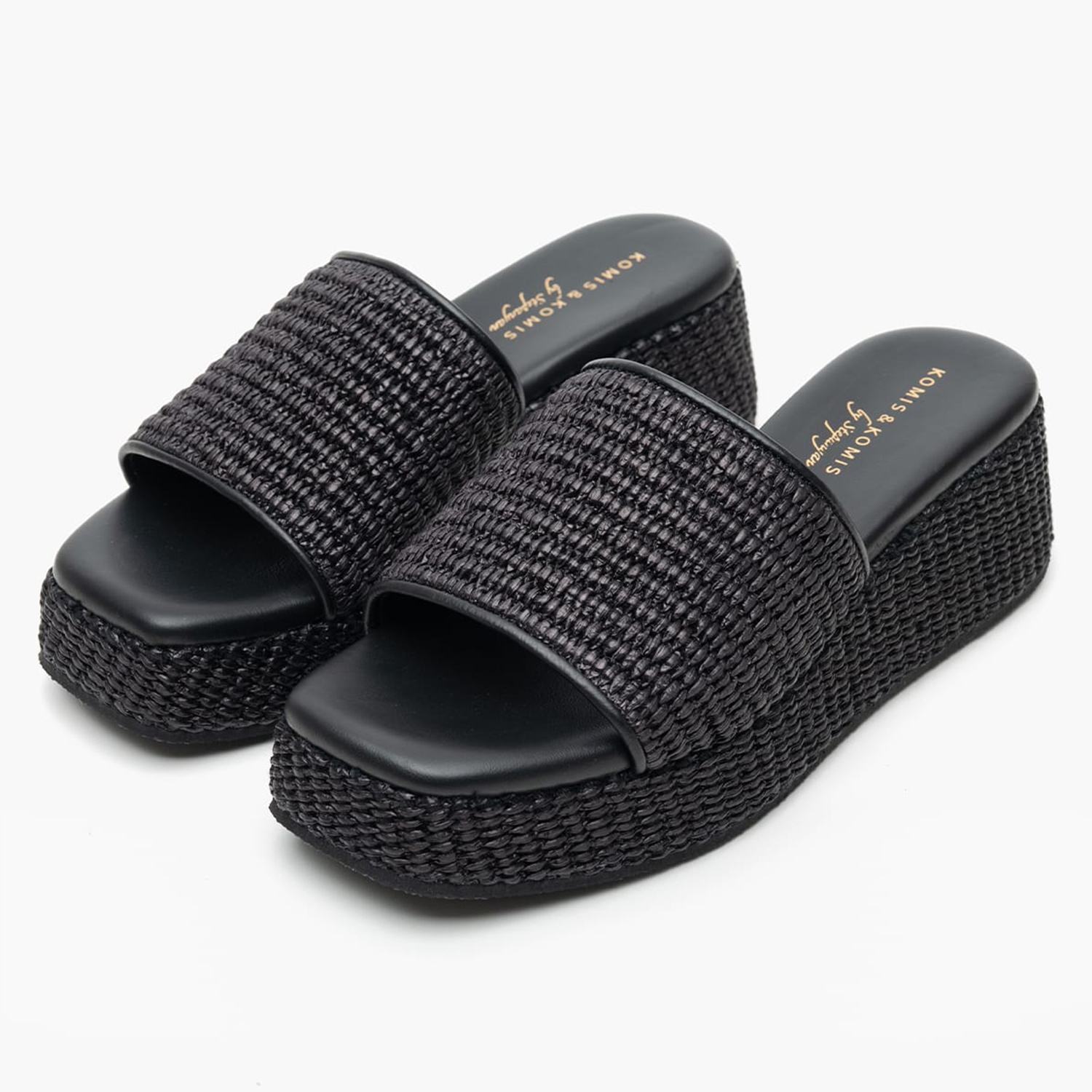 Women Platforms Low C.80 Black Mat Komis and Komis Women Platforms Low C.80 Black Mat Komis and Komis