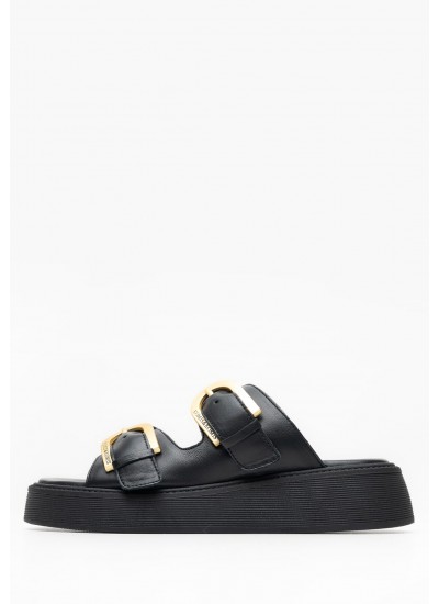 Γυναικείες Πλατφόρμες Χαμηλές 22305 Χρυσό ECOleather Tamaris