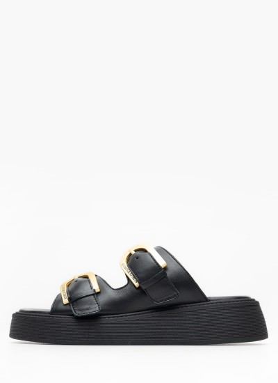 Γυναικείες Πλατφόρμες Χαμηλές 22305 Χρυσό ECOleather Tamaris