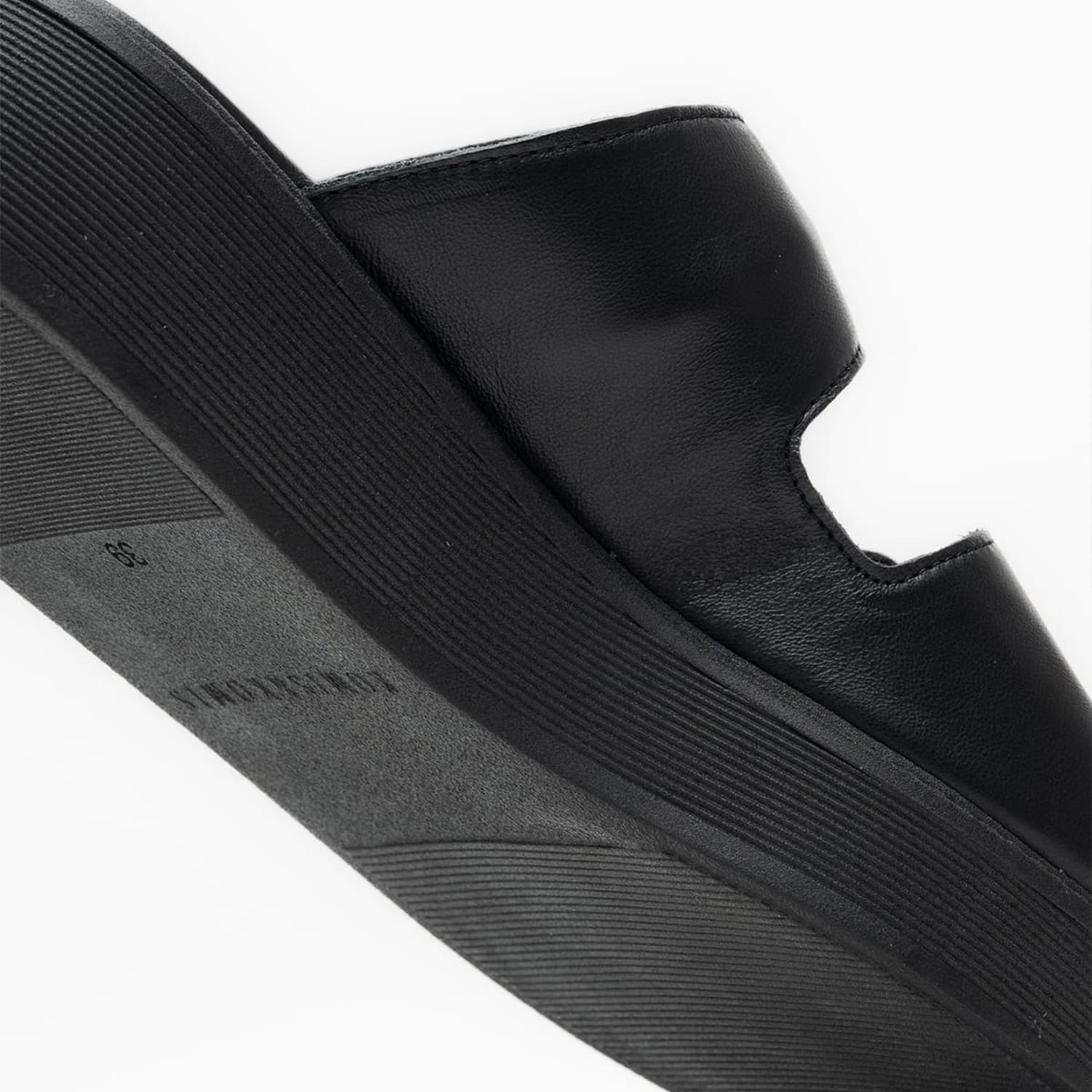 Women Platforms Low C39 Black Leather Komis and Komis Women Platforms Low C39 Black Leather Komis and Komis