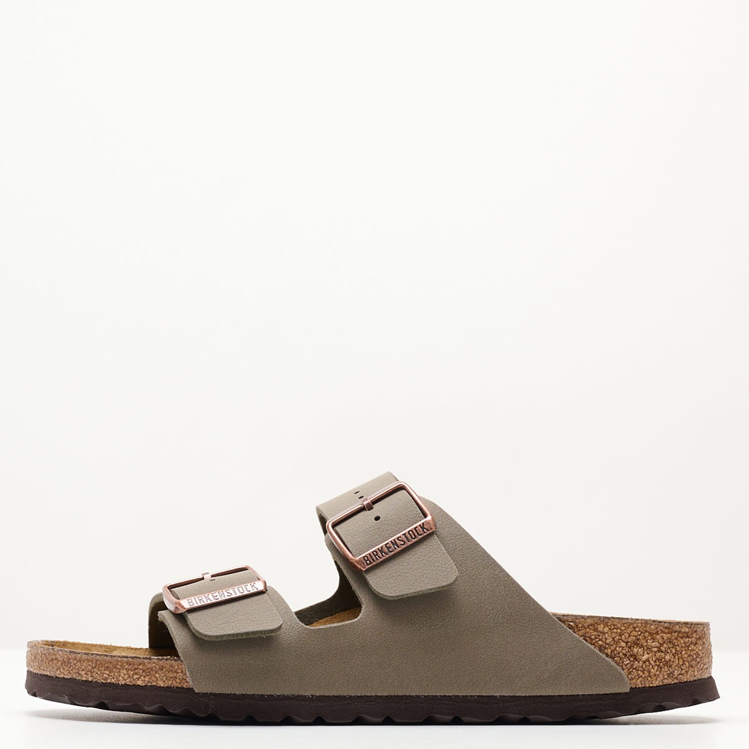 Γυναικεία Flats Arizona.Bfbc Γκρι ECOleather Birkenstock Γυναικεία Flats Arizona.Bfbc Γκρι ECOleather Birkenstock