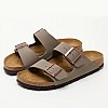 Γυναικεία Flats Arizona.Bfbc Γκρι ECOleather Birkenstock Γυναικεία Flats Arizona.Bfbc Γκρι ECOleather Birkenstock