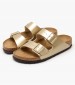 Γυναικεία Flats Arizona.Bf Χρυσό ECOleather Birkenstock Γυναικεία Flats Arizona.Bf Χρυσό ECOleather Birkenstock