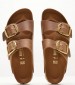 Γυναικεία Flats Arizona.Buckle2 Ταμπά Δέρμα Λαδερό Birkenstock Γυναικεία Flats Arizona.Buckle2 Ταμπά Δέρμα Λαδερό Birkenstock