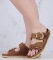 Γυναικεία Flats Arizona.Buckle2 Ταμπά Δέρμα Λαδερό Birkenstock Γυναικεία Flats Arizona.Buckle2 Ταμπά Δέρμα Λαδερό Birkenstock