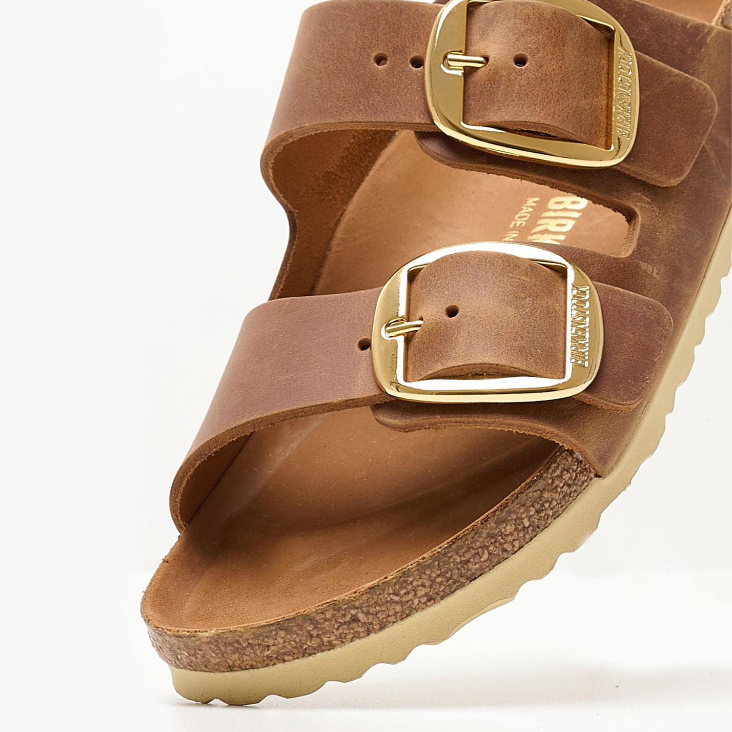 Γυναικεία Flats Arizona.Buckle2 Ταμπά Δέρμα Λαδερό Birkenstock Γυναικεία Flats Arizona.Buckle2 Ταμπά Δέρμα Λαδερό Birkenstock