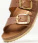 Γυναικεία Flats Arizona.Buckle2 Ταμπά Δέρμα Λαδερό Birkenstock Γυναικεία Flats Arizona.Buckle2 Ταμπά Δέρμα Λαδερό Birkenstock