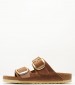 Γυναικεία Flats Arizona.Buckle2 Ταμπά Δέρμα Λαδερό Birkenstock Γυναικεία Flats Arizona.Buckle2 Ταμπά Δέρμα Λαδερό Birkenstock