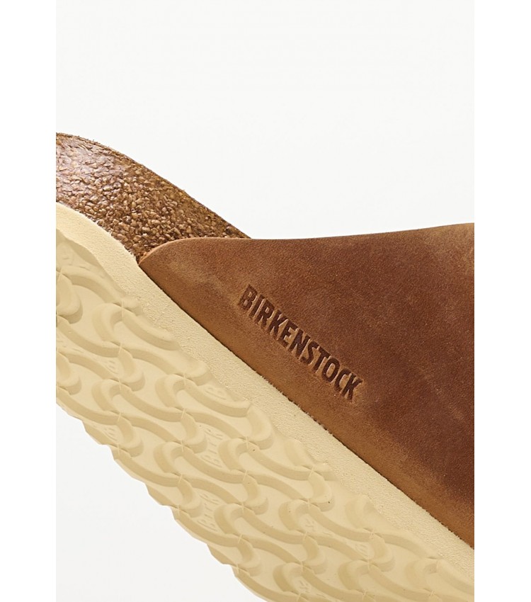 Γυναικεία Flats Arizona.Buckle2 Ταμπά Δέρμα Λαδερό Birkenstock Γυναικεία Flats Arizona.Buckle2 Ταμπά Δέρμα Λαδερό Birkenstock