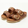 Γυναικεία Flats Arizona.Buckle2 Ταμπά Δέρμα Λαδερό Birkenstock Γυναικεία Flats Arizona.Buckle2 Ταμπά Δέρμα Λαδερό Birkenstock