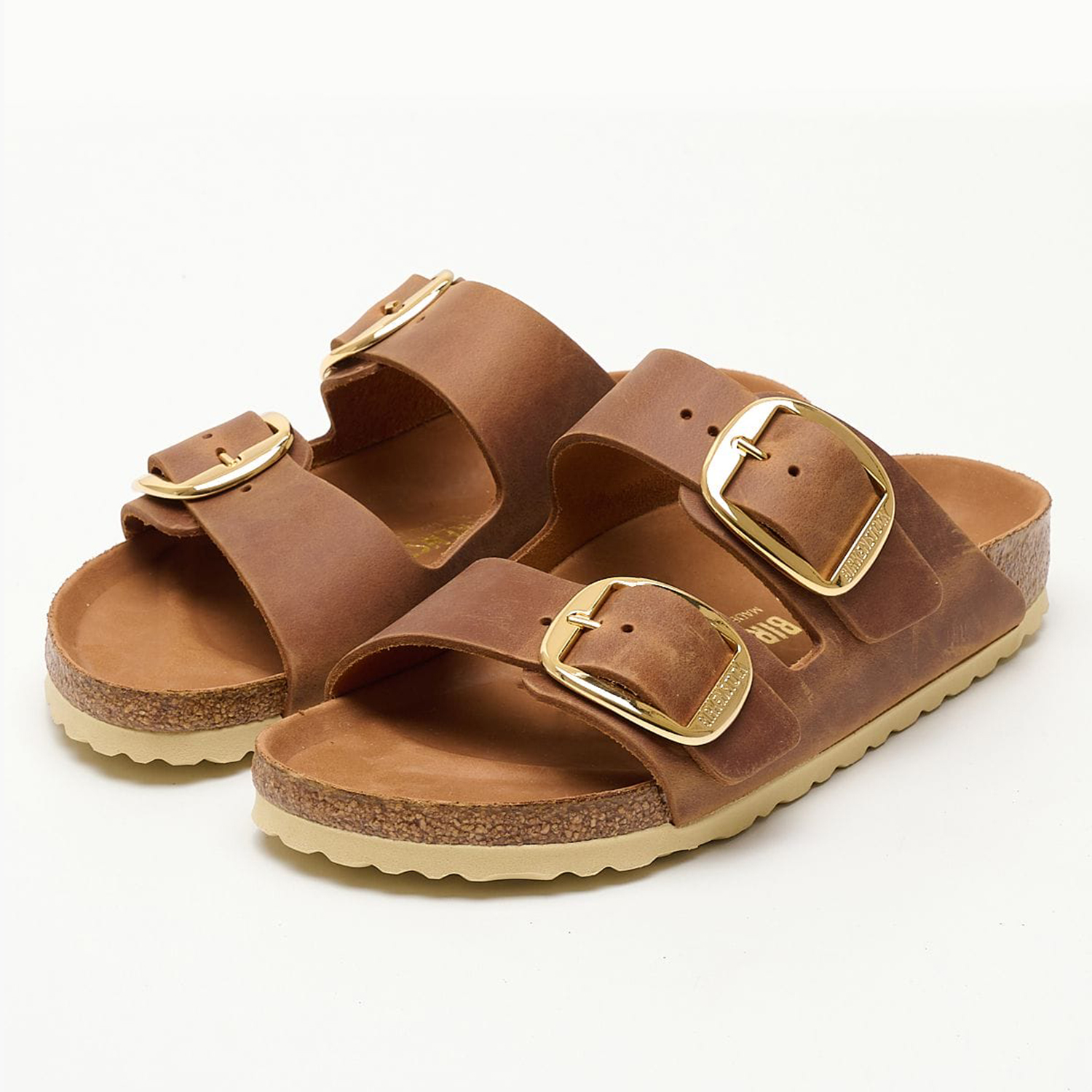 Γυναικεία Flats Arizona.Buckle2 Ταμπά Δέρμα Λαδερό Birkenstock Γυναικεία Flats Arizona.Buckle2 Ταμπά Δέρμα Λαδερό Birkenstock