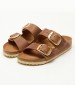 Γυναικεία Flats Arizona.Buckle2 Ταμπά Δέρμα Λαδερό Birkenstock Γυναικεία Flats Arizona.Buckle2 Ταμπά Δέρμα Λαδερό Birkenstock