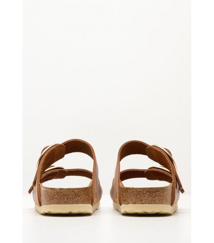Γυναικεία Flats Arizona.Buckle2 Ταμπά Δέρμα Λαδερό Birkenstock Γυναικεία Flats Arizona.Buckle2 Ταμπά Δέρμα Λαδερό Birkenstock