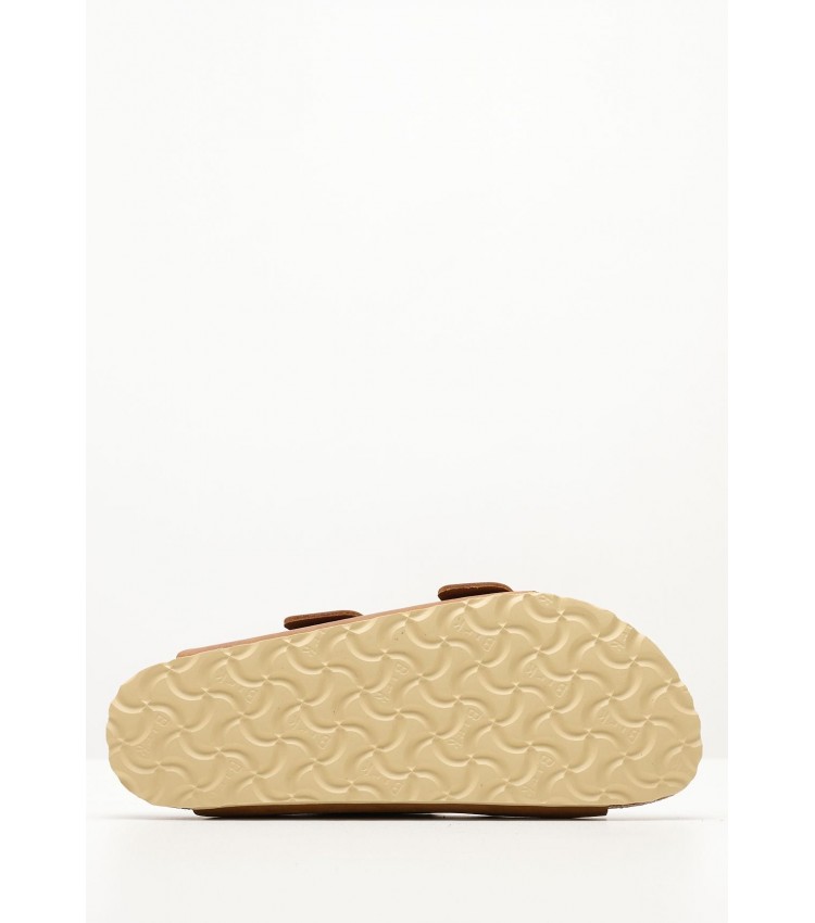 Γυναικεία Flats Arizona.Buckle2 Ταμπά Δέρμα Λαδερό Birkenstock Γυναικεία Flats Arizona.Buckle2 Ταμπά Δέρμα Λαδερό Birkenstock