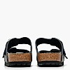 Γυναικεία Flats Arizona.Buckle Μαύρο Δέρμα Λαδερό Birkenstock Γυναικεία Flats Arizona.Buckle Μαύρο Δέρμα Λαδερό Birkenstock