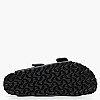 Γυναικεία Flats Arizona.Buckle Μαύρο Δέρμα Λαδερό Birkenstock Γυναικεία Flats Arizona.Buckle Μαύρο Δέρμα Λαδερό Birkenstock
