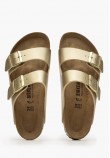 Γυναικεία Flats Arizona.B Χρυσό ECOleather Birkenstock