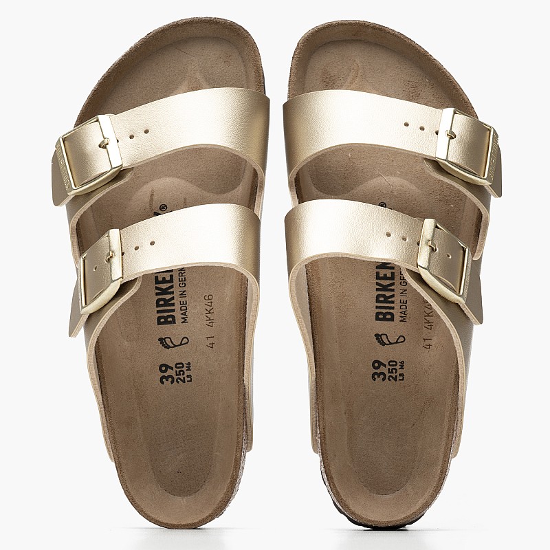 Γυναικεία Flats Arizona.B Χρυσό ECOleather Birkenstock