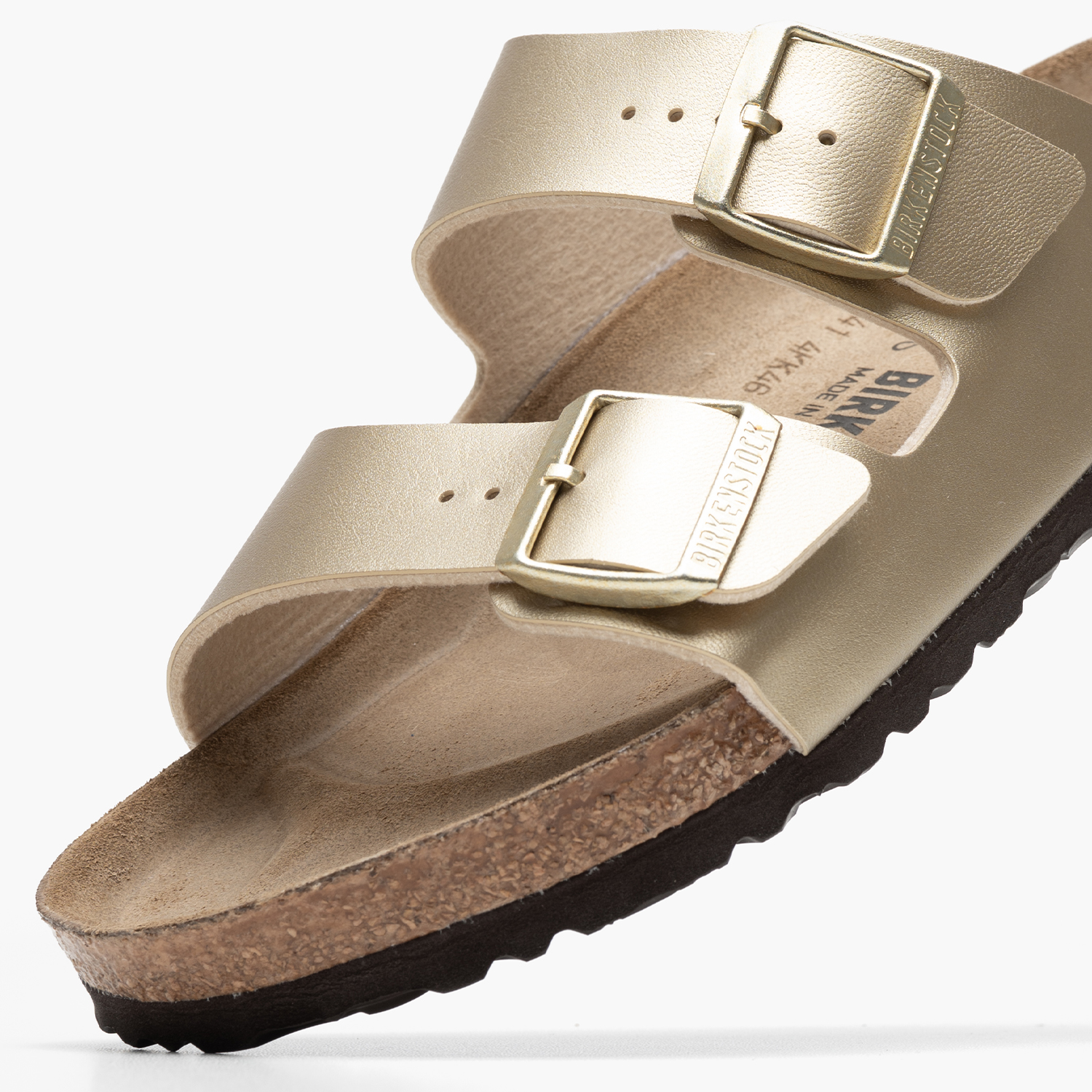 Γυναικεία Flats Arizona.B Χρυσό ECOleather Birkenstock