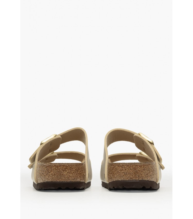 Γυναικεία Flats Arizona.B Χρυσό ECOleather Birkenstock