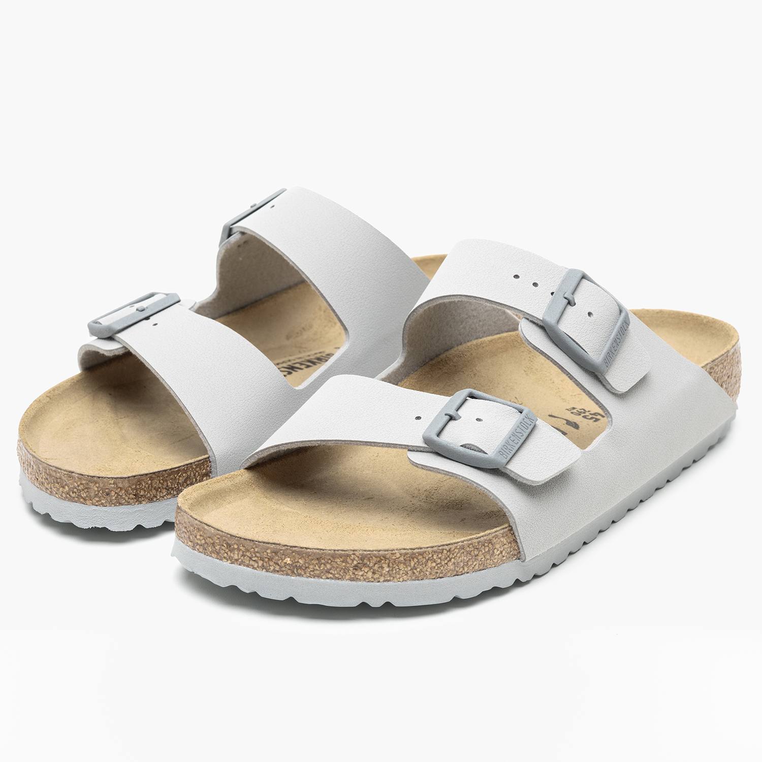 Men Flip Flops & Sandals Arizona.Cn Grey ECOleather Birkenstock Men Flip Flops & Sandals Arizona.Cn Grey ECOleather Birkenstock