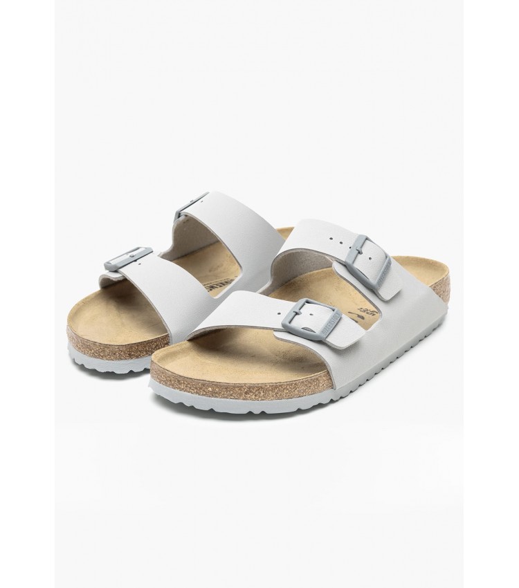 Ανδρικές Σαγιονάρες & Πέδιλα Arizona.Cn Γκρι ECOleather Birkenstock Ανδρικές Σαγιονάρες & Πέδιλα Arizona.Cn Γκρι ECOleather Birkenstock