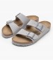 Γυναικεία Flats Arizona.Coin Γκρι ECOleather Birkenstock Γυναικεία Flats Arizona.Coin Γκρι ECOleather Birkenstock