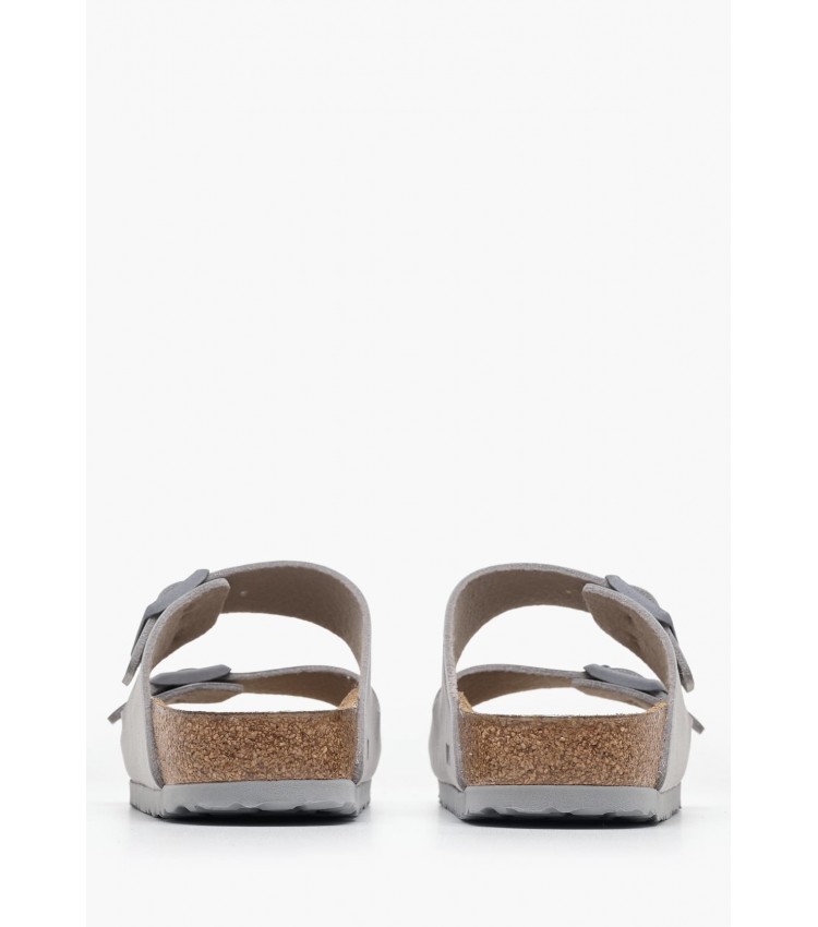 Γυναικεία Flats Arizona.Coin Γκρι ECOleather Birkenstock Γυναικεία Flats Arizona.Coin Γκρι ECOleather Birkenstock