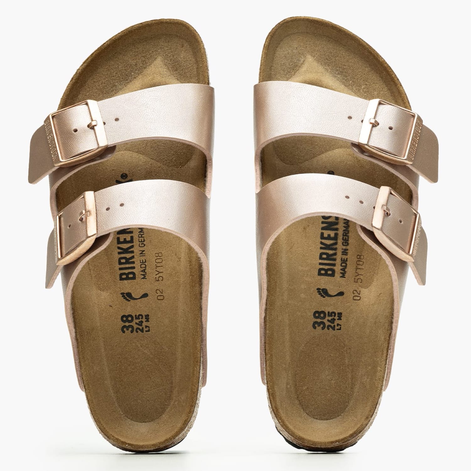 Γυναικεία Flats Arizona.Copper Μπρονζέ ECOleather Birkenstock