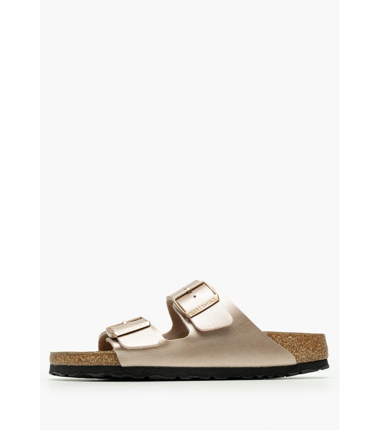Γυναικεία Flats Arizona.Copper Μπρονζέ ECOleather Birkenstock Γυναικεία Flats Arizona.Copper Μπρονζέ ECOleather Birkenstock