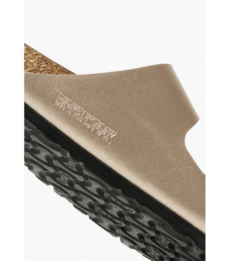 Γυναικεία Flats Arizona.Copper Μπρονζέ ECOleather Birkenstock Γυναικεία Flats Arizona.Copper Μπρονζέ ECOleather Birkenstock