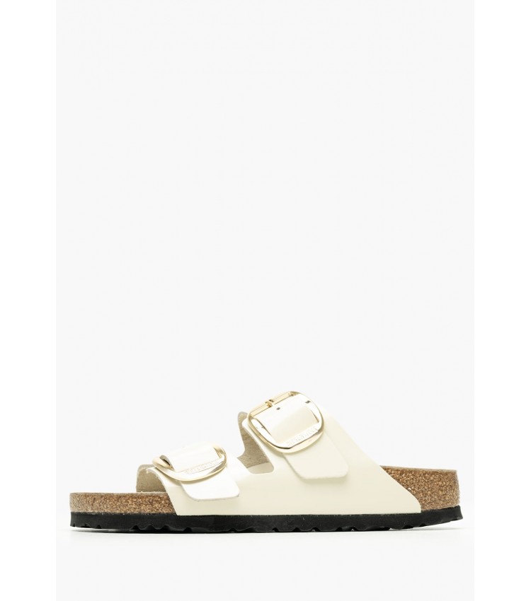 Γυναικεία Flats Arizona.Cru Μπεζ Δέρμα Birkenstock Γυναικεία Flats Arizona.Cru Μπεζ Δέρμα Birkenstock