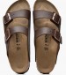Ανδρικές Σαγιονάρες & Πέδιλα Arizona.Dark Καφέ ECOleather Birkenstock Ανδρικές Σαγιονάρες & Πέδιλα Arizona.Dark Καφέ ECOleather Birkenstock