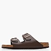 Ανδρικές Σαγιονάρες & Πέδιλα Arizona.Dark Καφέ ECOleather Birkenstock Ανδρικές Σαγιονάρες & Πέδιλα Arizona.Dark Καφέ ECOleather Birkenstock