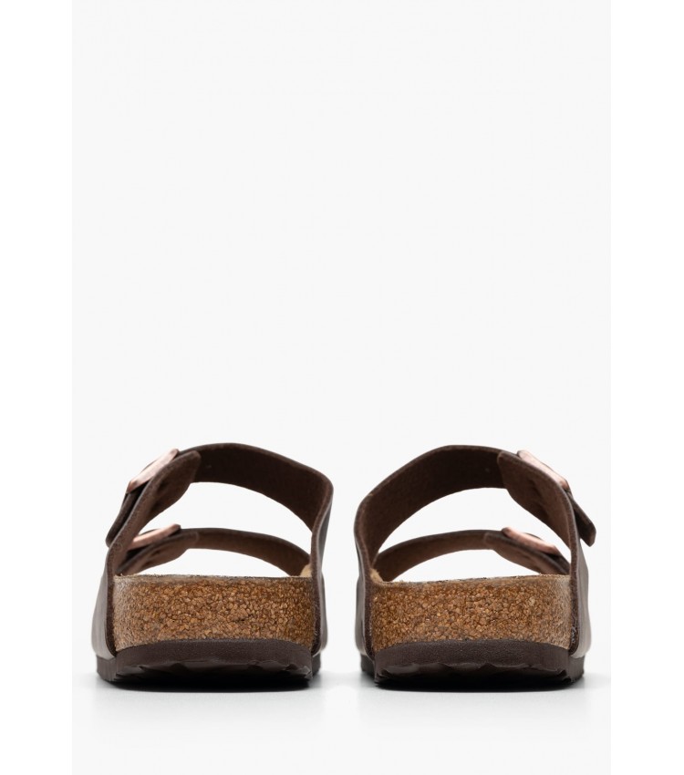Ανδρικές Σαγιονάρες & Πέδιλα Arizona.Dark Καφέ ECOleather Birkenstock Ανδρικές Σαγιονάρες & Πέδιλα Arizona.Dark Καφέ ECOleather Birkenstock