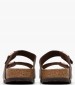 Ανδρικές Σαγιονάρες & Πέδιλα Arizona.Dark Καφέ ECOleather Birkenstock Ανδρικές Σαγιονάρες & Πέδιλα Arizona.Dark Καφέ ECOleather Birkenstock
