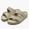 Γυναικεία Flats Arizona.Fdd Χακί Δέρμα Καστόρι Birkenstock Γυναικεία Flats Arizona.Fdd Χακί Δέρμα Καστόρι Birkenstock