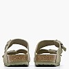 Γυναικεία Flats Arizona.Fdd Χακί Δέρμα Καστόρι Birkenstock Γυναικεία Flats Arizona.Fdd Χακί Δέρμα Καστόρι Birkenstock