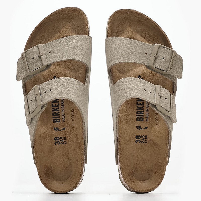 Γυναικεία Flats Arizona.Fk Χακί ECOleather Birkenstock