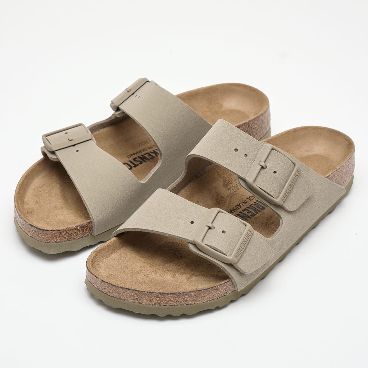 Γυναικεία Flats Arizona.Fk Χακί ECOleather Birkenstock Γυναικεία Flats Arizona.Fk Χακί ECOleather Birkenstock