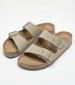 Γυναικεία Flats Arizona.Fk Χακί ECOleather Birkenstock Γυναικεία Flats Arizona.Fk Χακί ECOleather Birkenstock