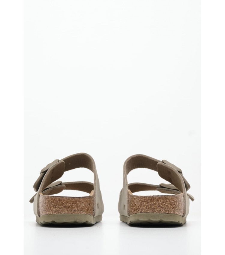 Γυναικεία Flats Arizona.Fk Χακί ECOleather Birkenstock Γυναικεία Flats Arizona.Fk Χακί ECOleather Birkenstock