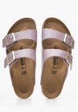 Women Flats Arizona.Graceful Purple ECOleather Birkenstock