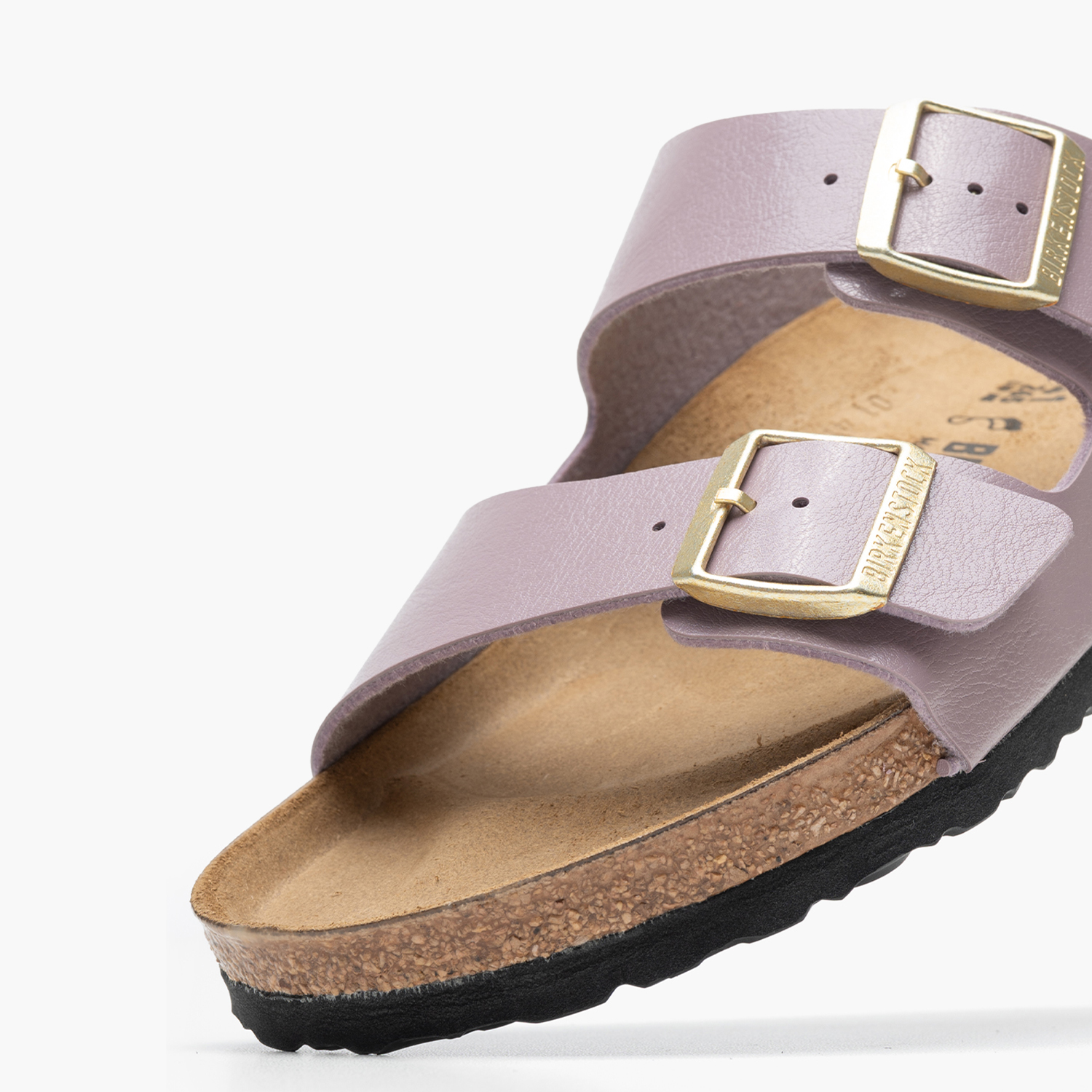 Γυναικεία Flats Arizona.Graceful Μωβ ECOleather Birkenstock