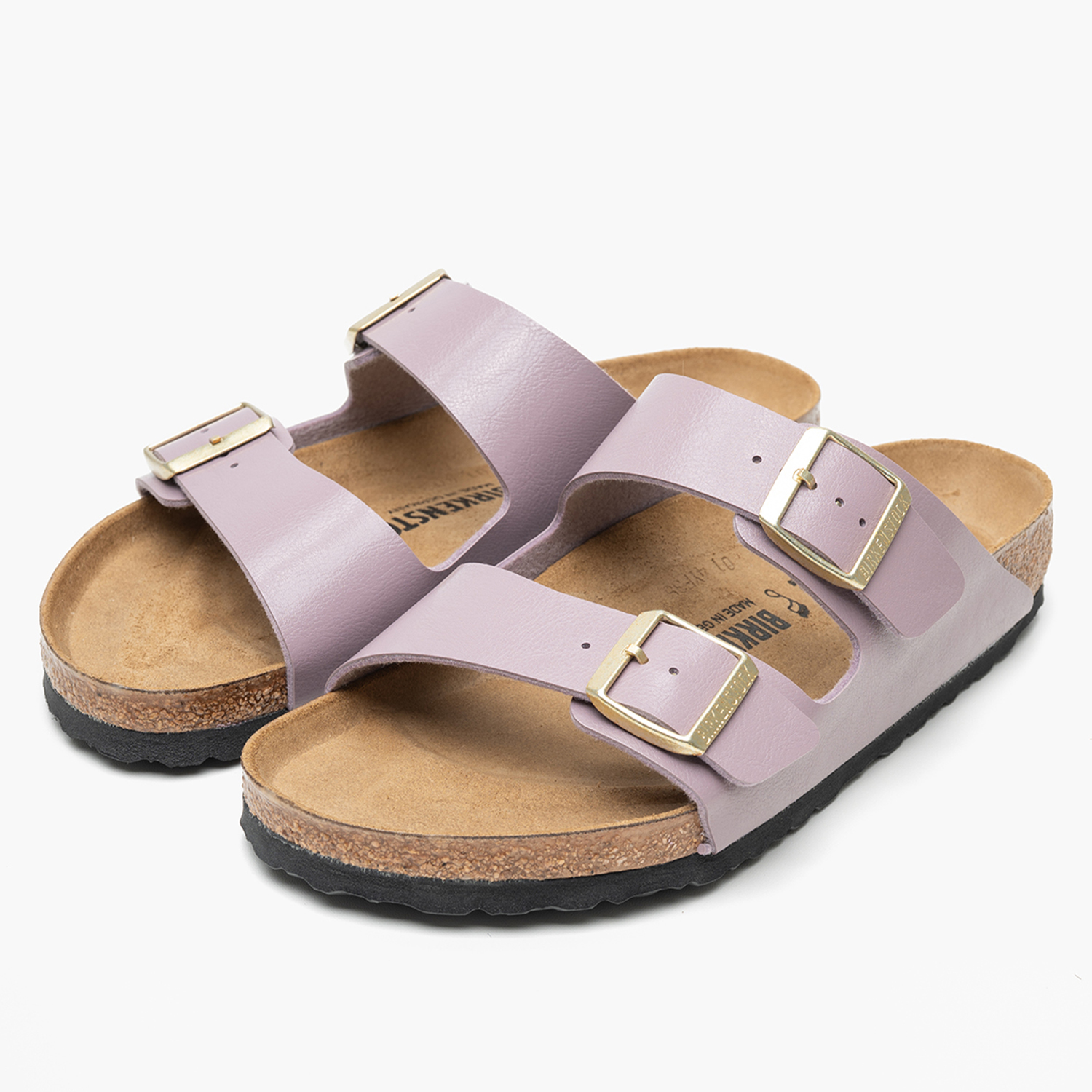 Γυναικεία Flats Arizona.Graceful Μωβ ECOleather Birkenstock Γυναικεία Flats Arizona.Graceful Μωβ ECOleather Birkenstock