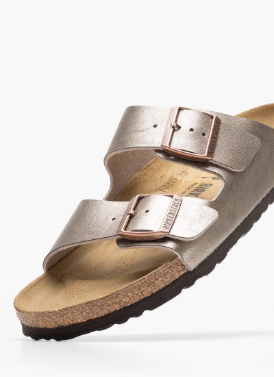 Γυναικεία Flats Gizeh.Big.Buckle Μαύρο Δέρμα Birkenstock